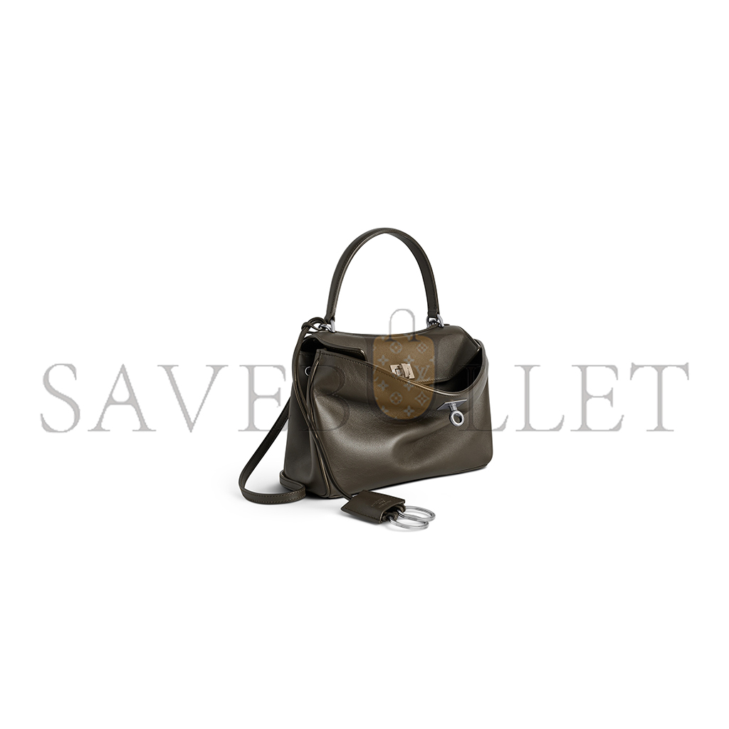 BALENCIAGA WOMEN'S RODEO MINI HANDBAG IN KHAKI 7954562AA4U3503 (22.8*9.9*8.3cm)